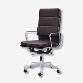 Eames Enchanted Soft Pad Office Chair EA 219 - High Back | Dark Brown Leather